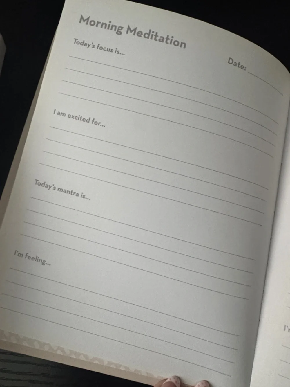 Just Breathe Beige Meditation & Mindfulness Journal